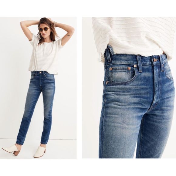 Madewell Denim - Madewell Womens Jeans Rivet & Thread Rigid Step Waist Skinny Size 26 29" Inseam